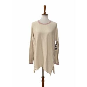 Cloth by Design Womens Side Tie Pullover Sweater 2 Pack Bundle L Large